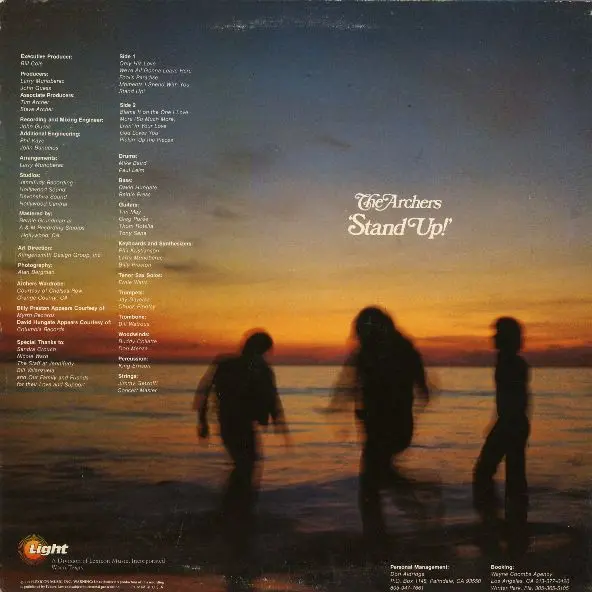 Archers (3), The - Stand Up!, Funk / Soul, Pop, Gospel, 1979 - Light Records, US, Vinyl 1x LP, Album, Stereo