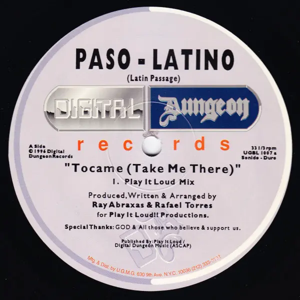 Album cover for Tocame (Take Me There) by Paso-Latino