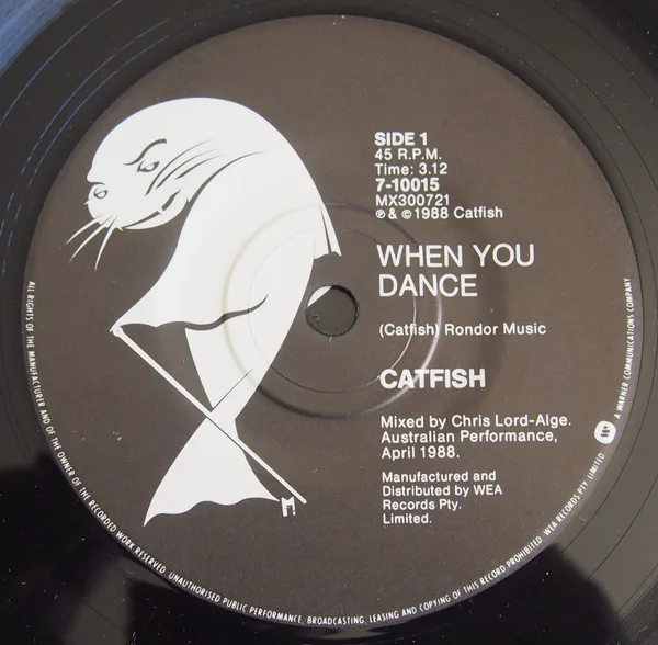 Album cover for When You Dance by Catfish (8)