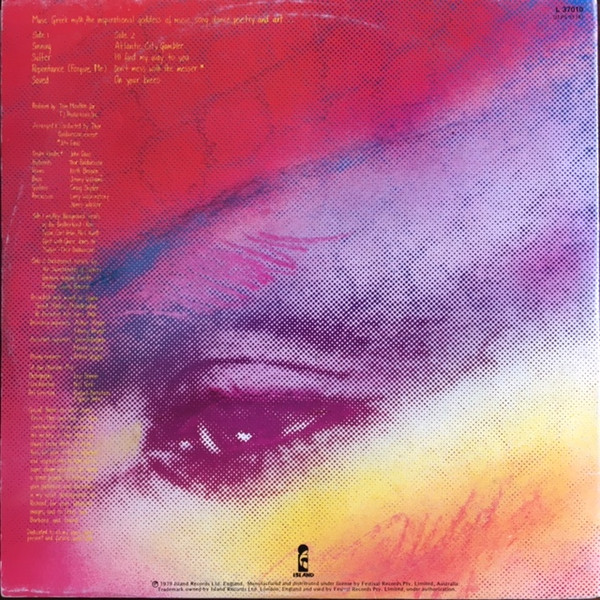 Grace Jones - Muse, Funk / Soul, Disco, 1979 - Island Records, Australia, Vinyl 1x LP, Album, Partially Mixed Gatefold Sleeve