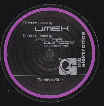 Marco Bailey - Capture, Electronic, Techno, 2002 - MB Elektronics, Belgium, Vinyl 1x 12"