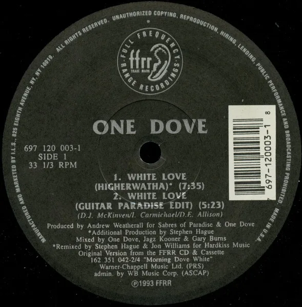 Album cover for White Love by One Dove