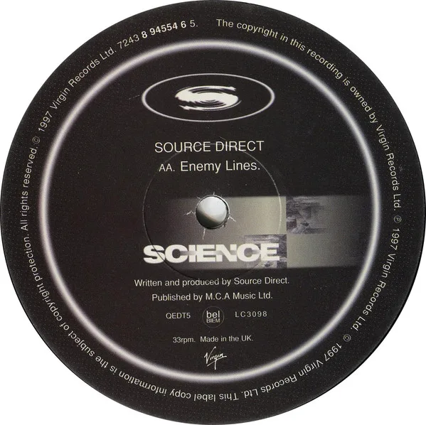 Album cover for Capital D / Enemy Lines by Source Direct