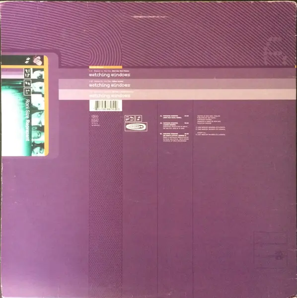Roni Size / Reprazent - Watching Windows, Electronic, Drum n Bass, 1998 - Talkin' Loud, UK, Vinyl 1x 12", 33 ⅓ RPM