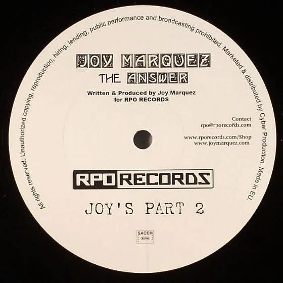 Album cover for The Answer by Joy Marquez