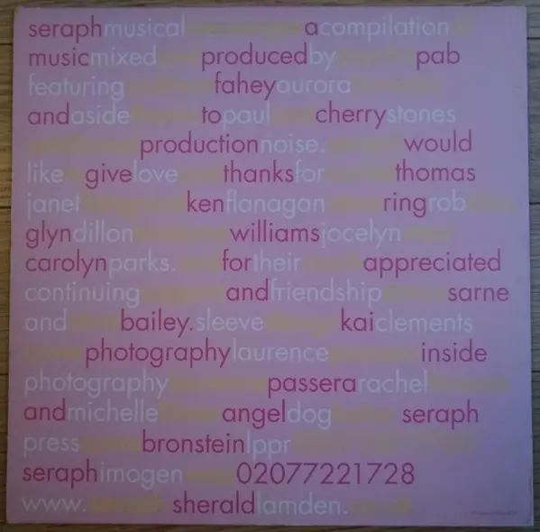 Seraph (17) - Musical Messenger, Electronic, Funk / Soul, Hip Hop, Rock, Stage & Screen, Breaks, Electro, Experimental, Folk,