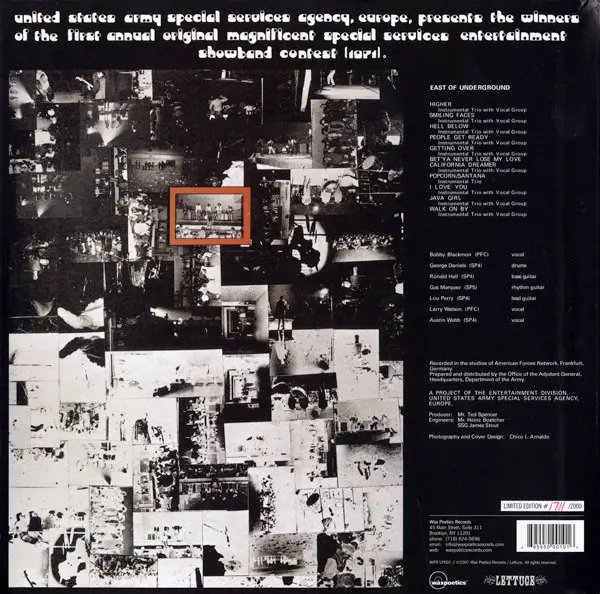 East Of Underground - East Of Underground, Funk / Soul, Funk, Soul, 2007 - Lettuce Music, Wax Poetics Records, US, Vinyl 1x L