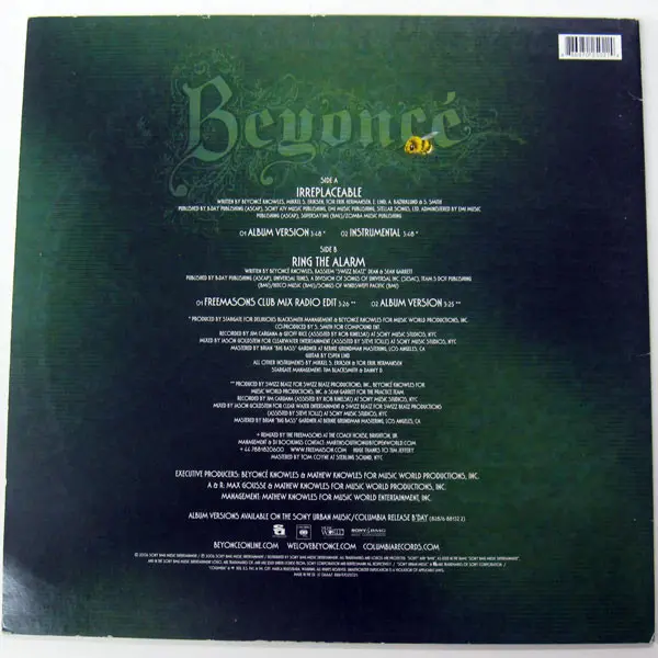 Beyoncé - Irreplaceable, Electronic, Funk / Soul, Pop, Contemporary R&B, House, 2006 - Columbia, Music World Entertainment (2