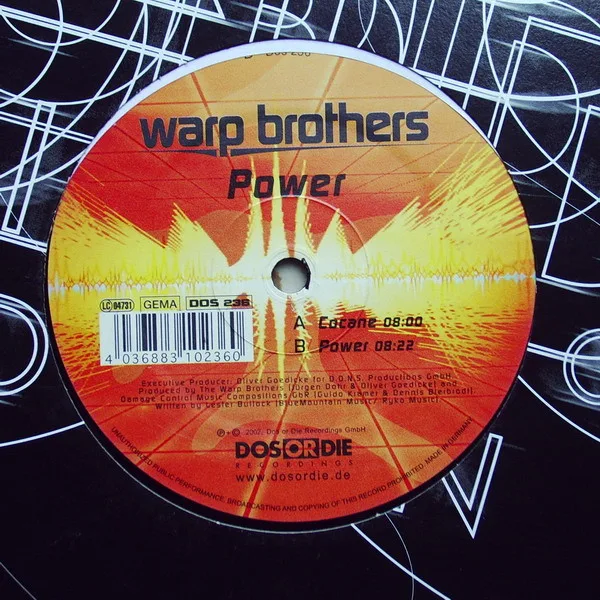 Album cover for Cokane / Power by Warp Brothers