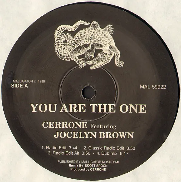 Album cover for You Are The One by Cerrone Feat. Jocelyn Brown