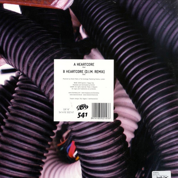 Shameboy - Heartcore, Electronic, Electro, House, 2008 - 541, Belgium, Vinyl 1x 12", 45 RPM