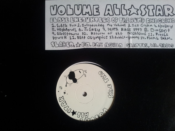 Volume All*Star - Close Encounters Of The Bump And Grind, Electronic, Broken Beat, Trip Hop, 1997 - Slabco Records, US, Vinyl