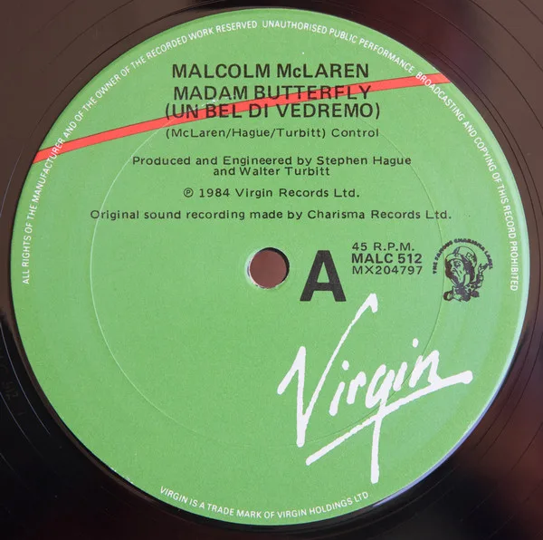 Album cover for Madam Butterfly by Malcolm McLaren