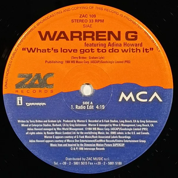 Album cover for What's Love Got To Do With It by Warren G Featuring Adina Howard