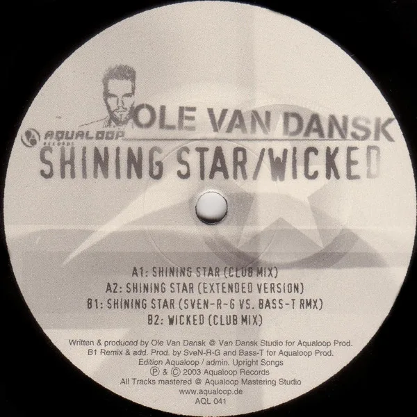 Album cover for Shining Star / Wicked by Ole Van Dansk