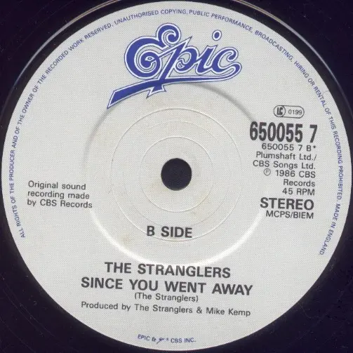 Stranglers, The - Nice In Nice, Rock, New Wave, Pop Rock, 1986 - Epic, UK, Vinyl 1x 7", 45 RPM, Single