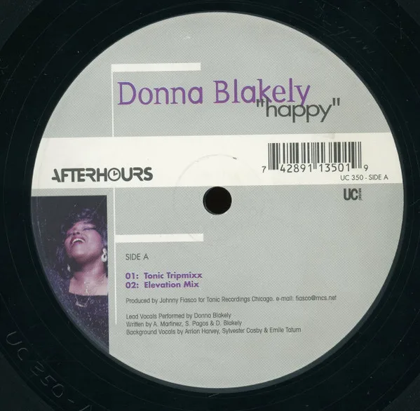 Album cover for Happy by Donna Blakely