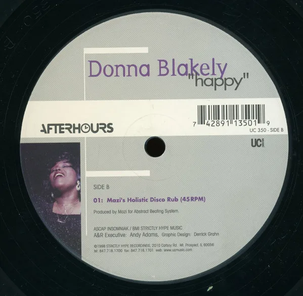 Album cover for Happy by Donna Blakely