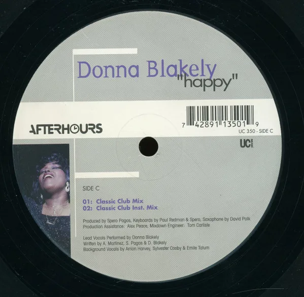 Album cover for Happy by Donna Blakely