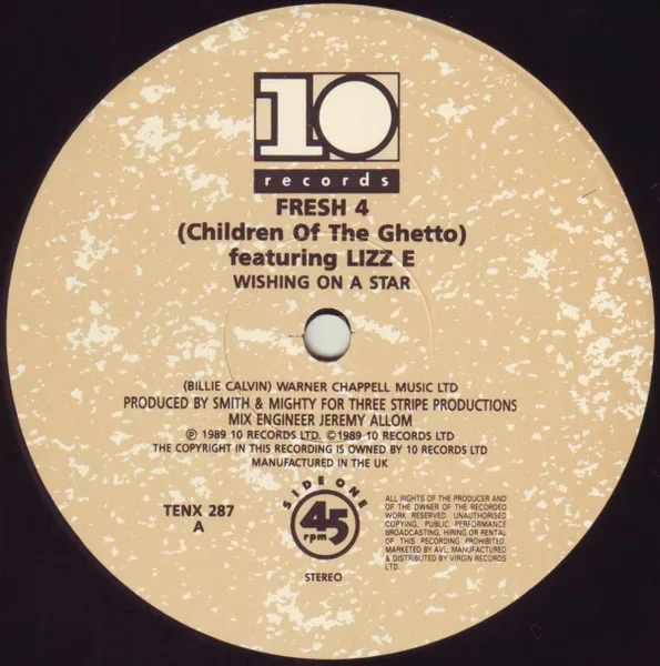 Album cover for Wishing On A Star by Fresh 4 Featuring Lizz E.