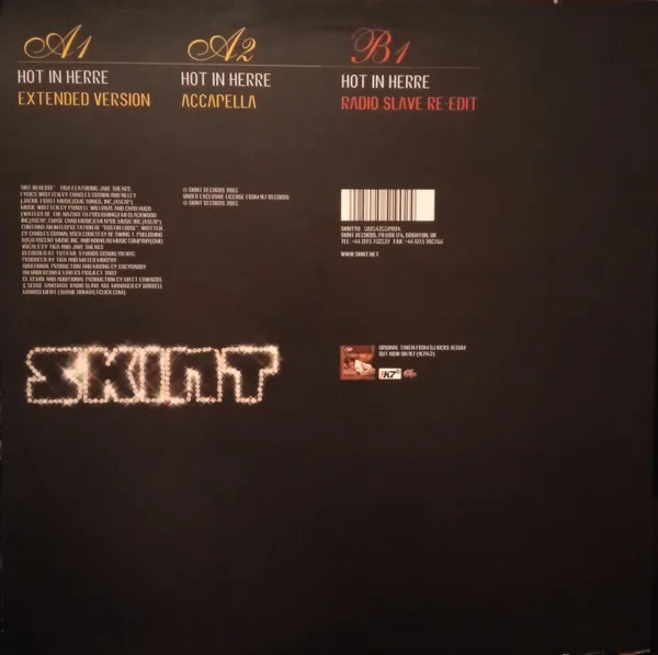 Album cover for Hot In Herre by Tiga