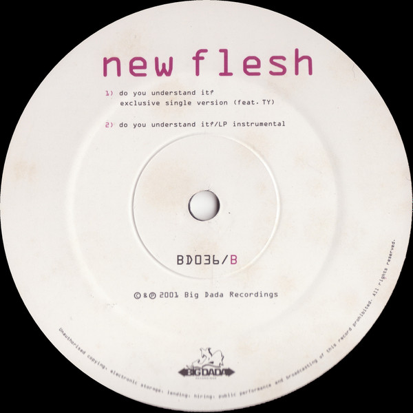 New Flesh - Stick & Move, Electronic, Hip Hop, Electro, 2002 - Big Dada Recordings, UK, Vinyl 1x 12", 33 ⅓ RPM, Single