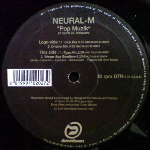 Album cover for Pop Muzik by Neural-M