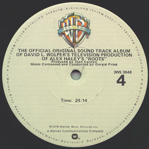 Album cover for Roots (The Official Original Sound Track Album Of David L. Wolper's Television Production Of Alex Haley's) by Gerald Fried