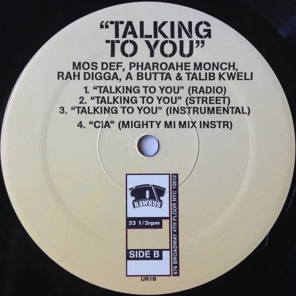 Various - Lyricist Lounge All-Stars, Hip Hop, 1998 - Open Mic Records Inc., Rawkus, US, Vinyl 1x 12", 33 ⅓ RPM