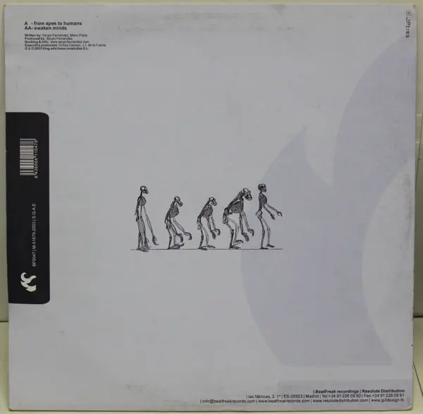 Sergio Fernandez & Mario Plaza - From Apes To Humans, Electronic, Progressive House, 2004 - BeatFreak Recordings, Spain, Viny