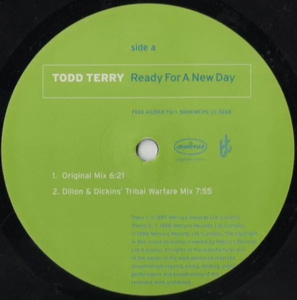 Album cover for Ready For A New Day by Todd Terry