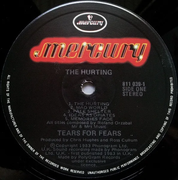 Album cover for The Hurting by Tears For Fears
