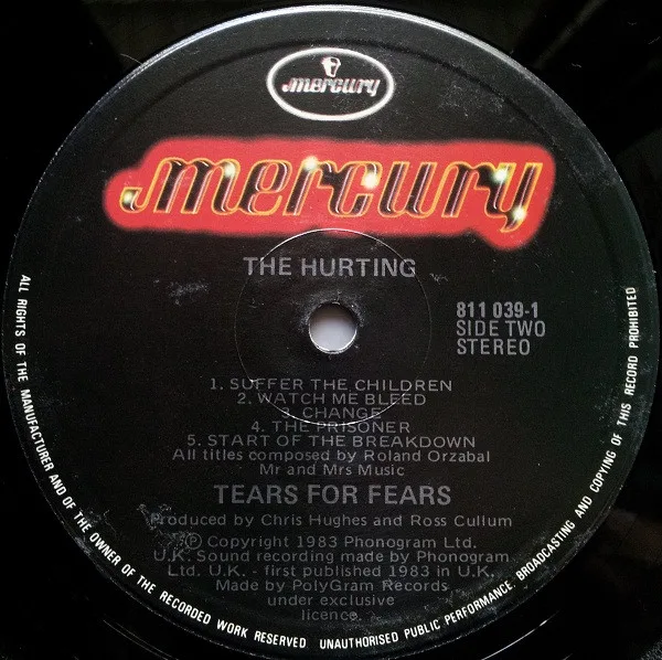 Album cover for The Hurting by Tears For Fears