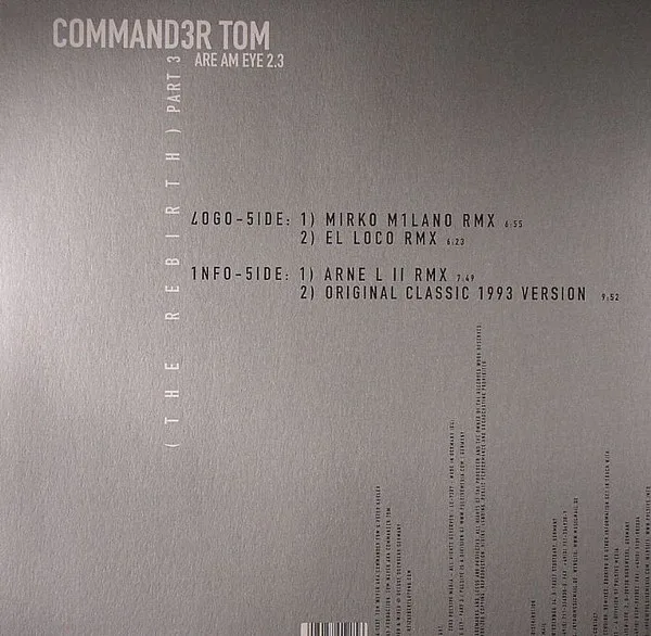 Album cover for Are Am Eye 2.3 (The Rebirth) - Part 3 by Commander Tom