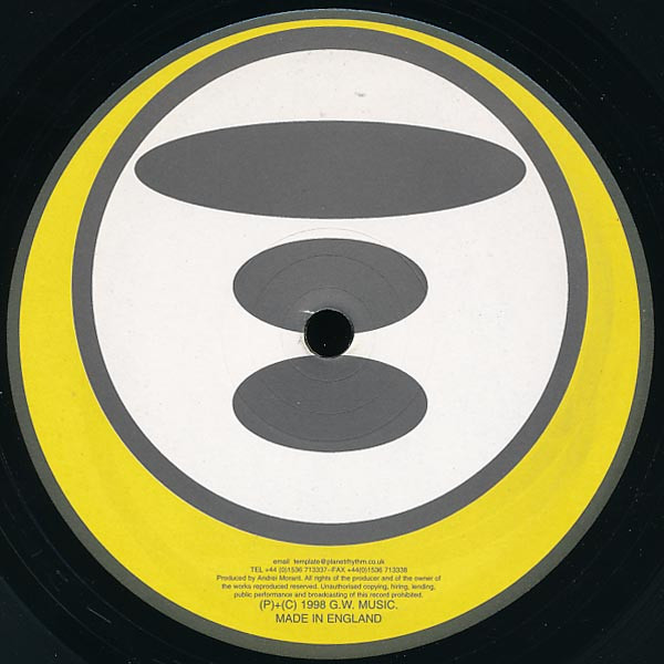 Jack Mackrel - Anchor EP, Electronic, Techno, 1998 - Template, UK, Vinyl 1x 12", 33 ⅓ RPM, EP