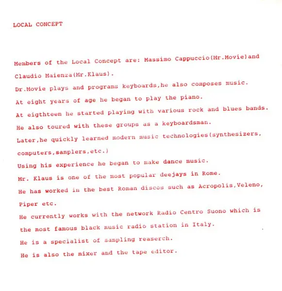 Local Concept - Unstoppable, Electronic, Italo House, 1989 - X-Energy Records, Italy, Vinyl 1x 12", 33 ⅓ RPM