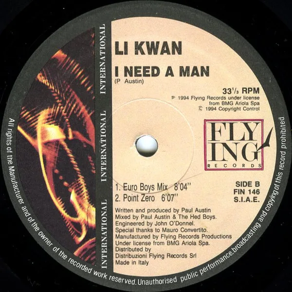 Album cover for I Need A Man by Li Kwan