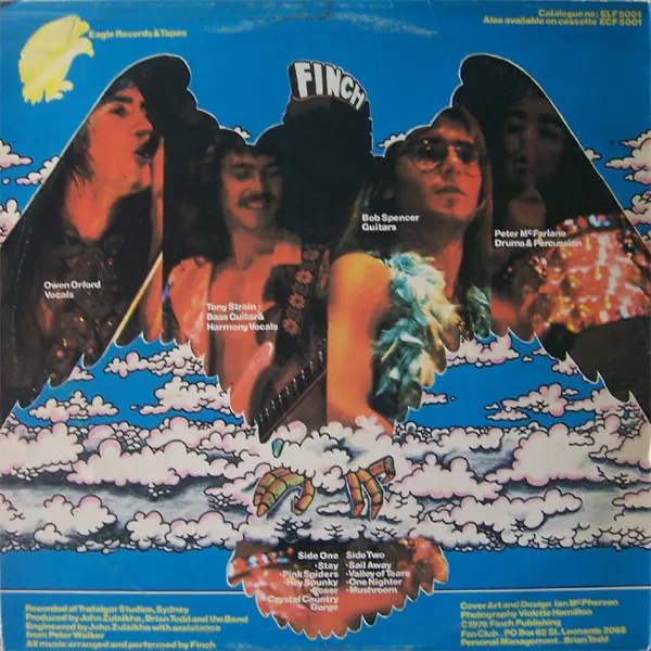 Finch (6) - Thunderbird, Rock, Blues Rock, Hard Rock, 1976 - Eagle (5), Australia, Vinyl 1x LP, Album