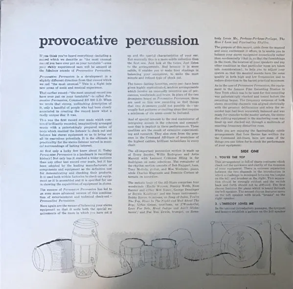 Album cover for Provocative Percussion by Command All-Stars, The