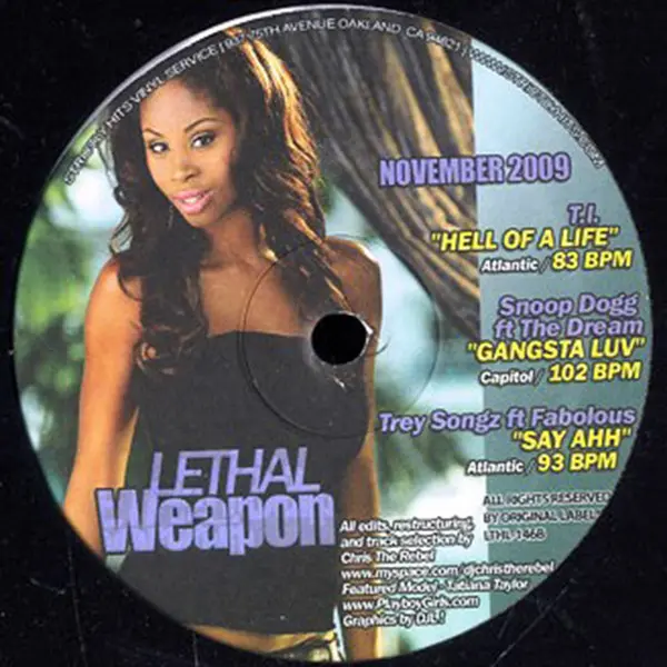 Various - Lethal Weapon November 2009, Hip Hop, Pop, Pop Rap, RnB/Swing, 2009 - Strictly Hits Vinyl Service, US, Vinyl 1x 12"