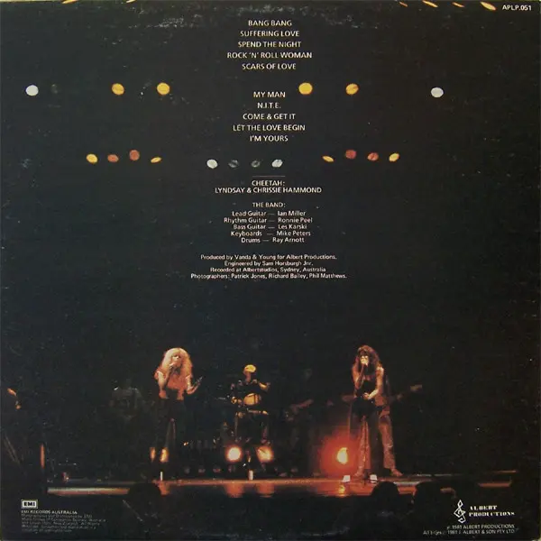 Cheetah (3) - Rock & Roll Women, Rock, Hard Rock, 1981 - Albert Productions, Australia, Vinyl 1x LP, Album