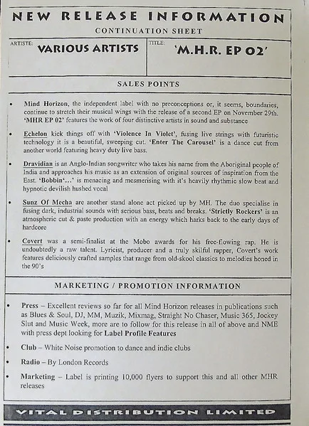 Album cover for MHR.EP.02 by Various