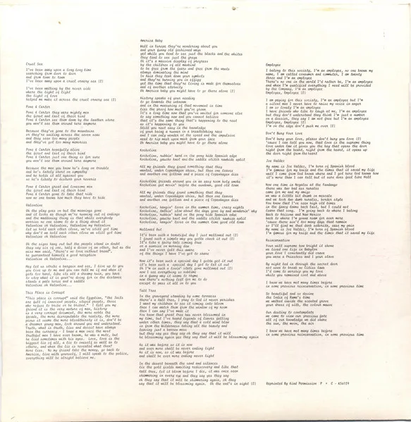 Album cover for Tall Tree by Peter Sarstedt