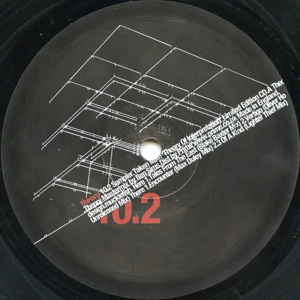 Ben Sims - 10.2 Sampler, Electronic, Techno, Tribal, 2001 - Theory Recordings, UK, Vinyl 1x 12", Limited Edition, 33 ⅓ RPM, S