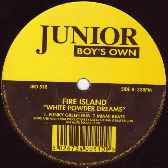 Album cover for White Powder Dreams by Fire Island