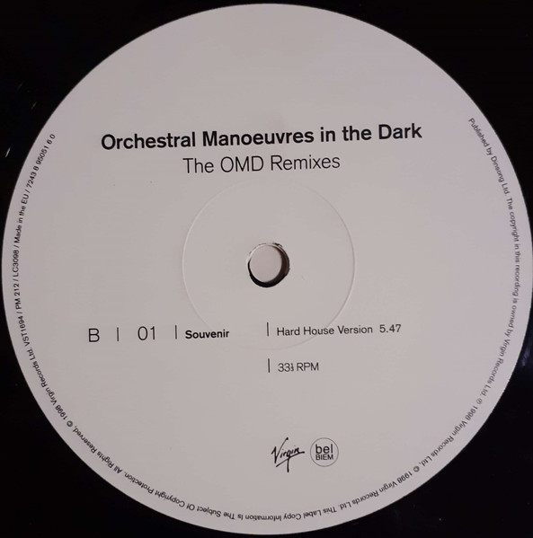 Orchestral Manoeuvres In The Dark - The OMD Remixes, Electronic, Hard House, Synth-pop, Trance, Tribal, 1998 - Virgin, UK, Vi