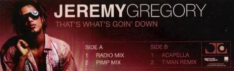 Album cover for That's What's Goin' Down by Jeremy Gregory