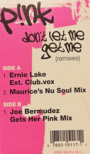 Album cover for Don't Let Me Get Me (Remixes) by P!NK