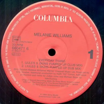Album cover for Everyday Thang by Melanie Williams