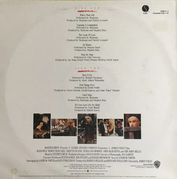 Album cover for Who's That Girl (Original Motion Picture Soundtrack) by Madonna